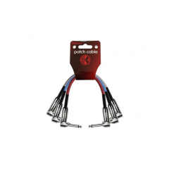 CABLE PATCH 6.3 MONO EN L PACK 3 UNIDADES 30CM KIRLIN