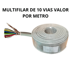CABLE MULTICONDUCTOR  10 VIAS CABLES 24 AWG VALOR POR METRO