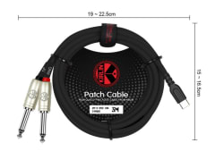 CABLE USB C A 2 PLUG 6.3