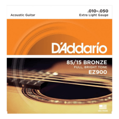 Set cuerdas Guitarra Electroacustica Acústica Daddario EZ900