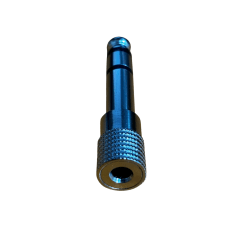 Adaptador METALICO Audio Plug Jack 6.3 Macho A 3.5 Hembra Estéreo
