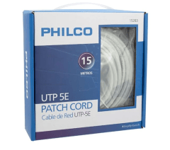 CABLE DE RED PHILCO CATEGORIA 5E 15 METROS
