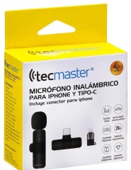 MICROFONO INALAMBRICO TIPO C Y IPHONE TECMASTER