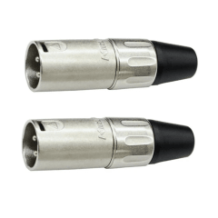 CONECTOR XLR MACHO PACK 2 UNIDADES