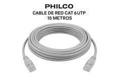 CABLE DE RED PHILCO CATEGORIA 6 15 METROS