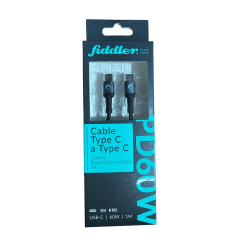 CABLE TYPE C A TYPE C 1 MT. FIDDLER 60 WATTS 3 AMPERES