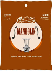 Cuerdas de mandolina M400, bronce 80/20 Martin y co