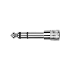 ADAPTADOR METALICO 6.3 MM STEREO T MACHO A 3.5 MM ST HEMBRA