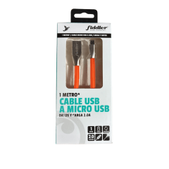 CABLE MICRO USB FIDDLER NARANJO