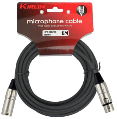 CABLE XLR MACHO A XLR HEMBRA 6 METROS