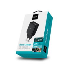 CARGADOR 3 USB NEGRO MLAB
