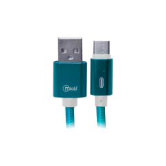 CABLE CELULAR TRENZADO USB A A USB C 3 AMPERES MICROLAB