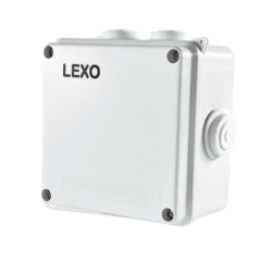 CAJA ESTANCA CON SALIDA 100X100X70MM IP65 CON TORNILLOS
