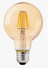 AMPOLLETA LED GLOBO VINTAGE  8 WATTS