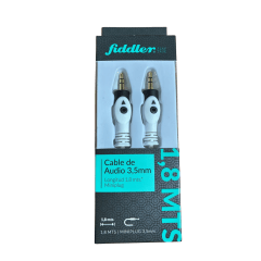 Cable auxiliar Audio Mini Plug 1,8 m Fiddler