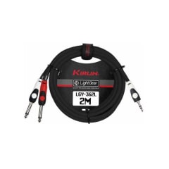 Cable 3,5 stereo a 2 plug 6,3 mono 3 metros. Kirlin