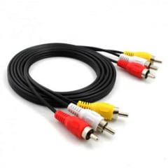 Cable 3×3 3 RCA a RCA 1.8 mts. Ulink