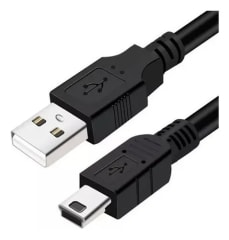 CABLE USB 2.0 A MINI USB 5 PINES 0,8 METROS