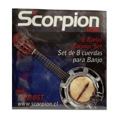 SET 8 CUERDAS PARA BANJO SCORPION SPB-8ST