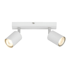 APLIQUÉ BARRA DOBLE GU10 BLANCO 28CM KONNERGIE