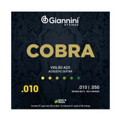 SET CUERDAS ELECTRO ACUSTICA GIANNINI COBRA