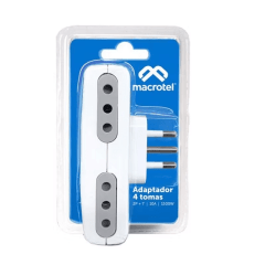 ADAPTADOR ENCHUFE 4 TOMAS