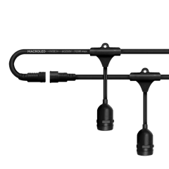 GUIRNALDA 5 METROS 10 SOQUETES  E27 EXTERIOR MACROLED