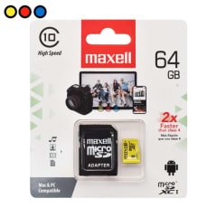 TARJETA MICRO SD DE MEMORIA DE 64 GB MAXELL