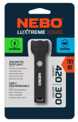 Linterna De Bolsillo Recargable Nebo Luxtreme Nano 420 Lúmenes - Negro