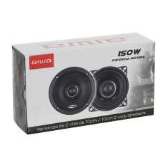 Parlantes Para Auto 10cm 2 Vías 150 Watts Aiwa Aws-1065p
