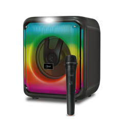 PARLANTE 8 PULGADAS BT FLAMING SQUARE LUMIFY RGB MICROLAB