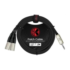 Cable Plug 3,5 TRS a 2 XLR macho, 3 metros Kirlin