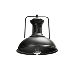 LAMPARA DE TECHO NEGRA E27 SPICA