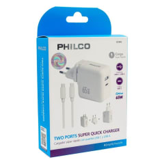 CARGADOR SUPER RAPIDO CELULARES 65 WATTS USB 3.0