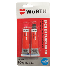 Acero Líquido Wurth 16g Transparente Adhesivo Epoxico