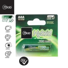 PILA AAA HIBRIDA RECARGABLE 1100mAh MICROLAB