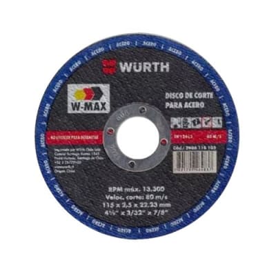 DISCO CORTE MET 4 1/2  2.5MM W/MAX1