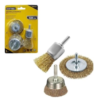 ESCOBILLA ONDULADA 2 Y 1 P/TALADRO UYUT1