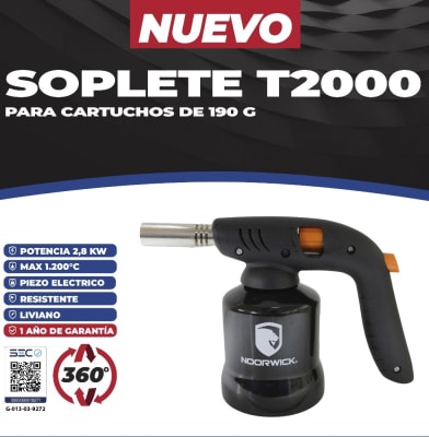 SOPLETE P/GAS  PORTATIL 360 C/PIEZO NOORWICK1