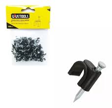 GRAPA P/CABLE NEGRO 10MM UYUS BOLSA1