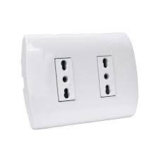 ENCHUFE DOBLE 10/16A BLANCO MEC1