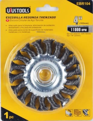 ESCOBILLA ONDULADA 1/4 P/TALADRO UYUST1