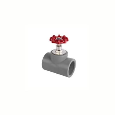 LLAVE PASO METAL ROJA PPR 20MM1