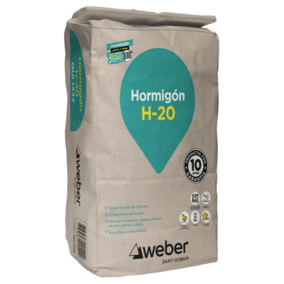 MORTERO 25KG H20 (HORMIGON) WEBER1