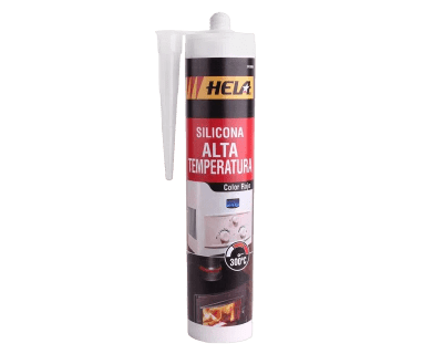 SILIC ALTA TEMP ROJA 280ML HELA1