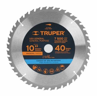 DISCO SIERRA 10 40 DIENTES TRUPER1