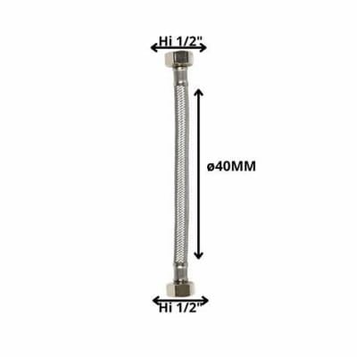 FLEXIBLE AGUA HE HI 1/2X40CM2