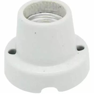 PORTA LAMPARA BASE RECTA LOZA1