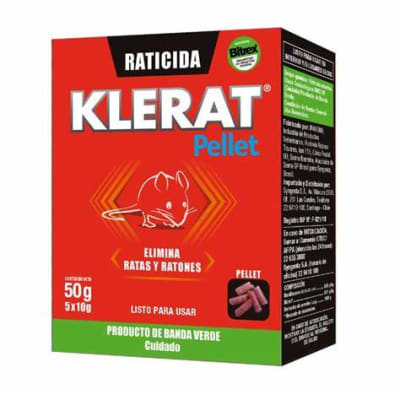 RATICIDA PELLET KLERAT 50GR1
