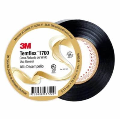 CINTA AISLADORA NEGRA 18MM X5M 3M1